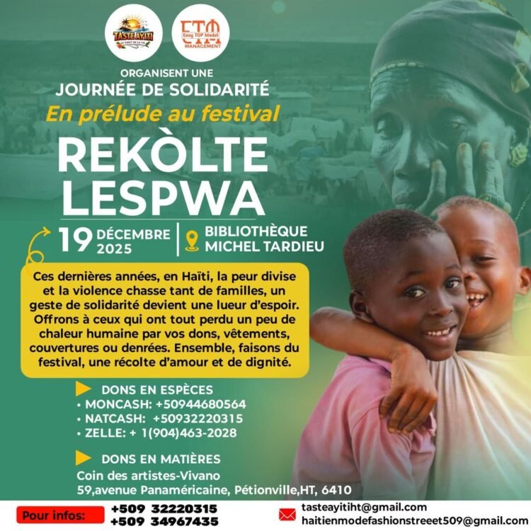 Journée de Solidarité pour Haïti: ensemble pour agir
