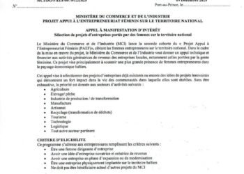 Le MCI ouvre la seconde cohorte du PAEF pour renforcer le leadership économique des femmes