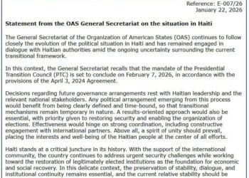 Transition politique en Haïti : l’OEA insiste sur le caractère temporaire du CPT et la nécessité d’un cadre clair