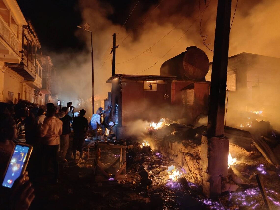 Marché Cluny en flammes au Cap-Haïtien : des pertes lourdes pour les petits commerçants