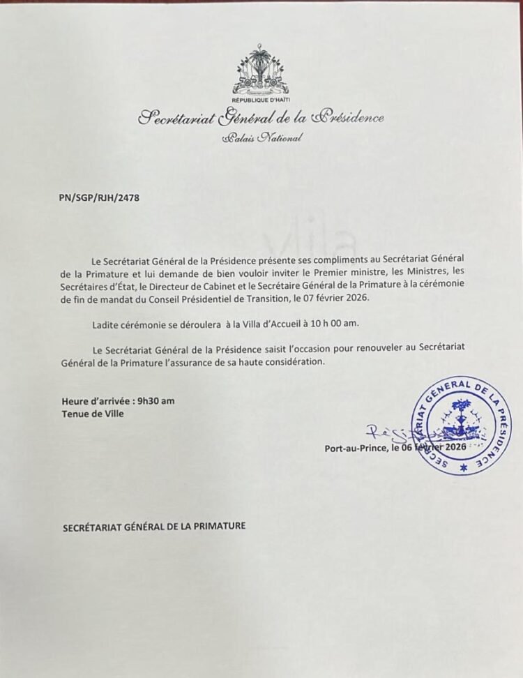 Clôture du mandat du Conseil présidentiel : la Présidence fixe la cérémonie officielle